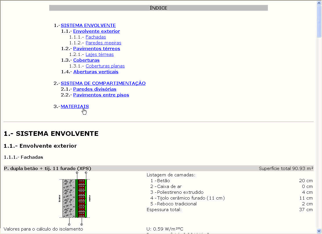 Área de descarga Melhoramentos em versão 2008 1 l